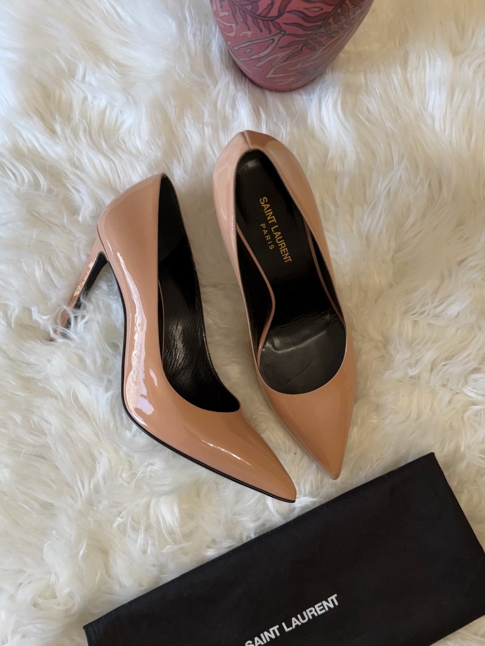 Saint Laurent Anja Stilletto Pump in patent leather